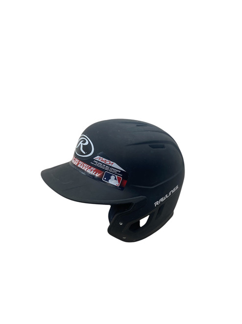 Vist Large View of Product Image Which is Used Rawlings MACH JR Batting Helmet No Mask Black S/M