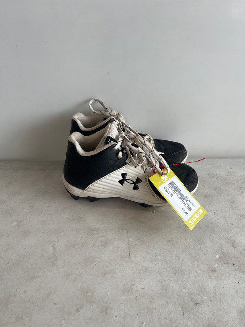 Vist Large View of Product Image Which is Used Under Armour BASEBALL CLEAT BB/SB Cleats Black Junior 03