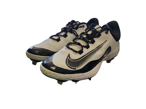 Vist Large View of Product Image Which is Used Nike CLEATS BB/SB Cleats White Senior 11