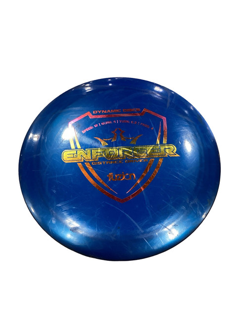 Vist Large View of Product Image Which is Used Dynamic Discs ENFORCER Disc Golf Driver Royal Blue 173g