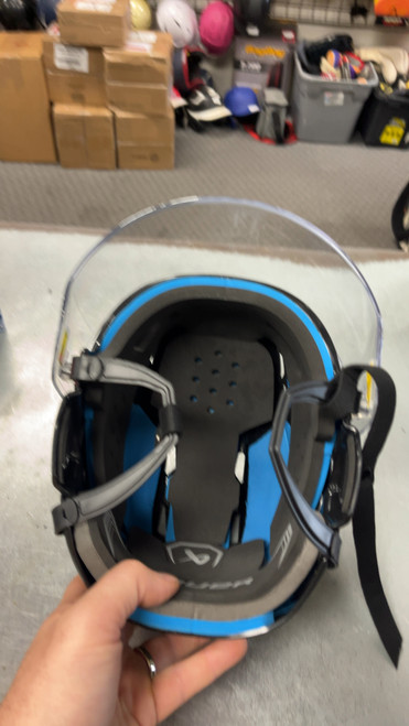 Vist Large View of Product Image Which is Used Bauer REAKT 55 Helmet Cage Combo Black LG