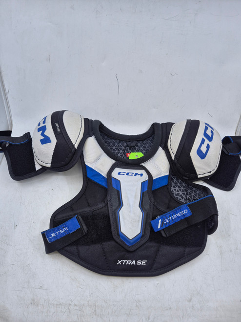 Vist Large View of Product Image Which is Used CCM JETSPEED XTRA SE Junior Shoulder Pads SM