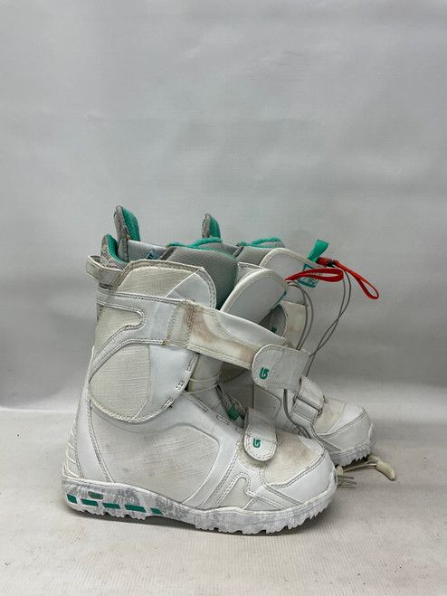 Vist Large View of Product Image Which is Used Burton AXEL Womens Snowboard Boots White Senior 6.5