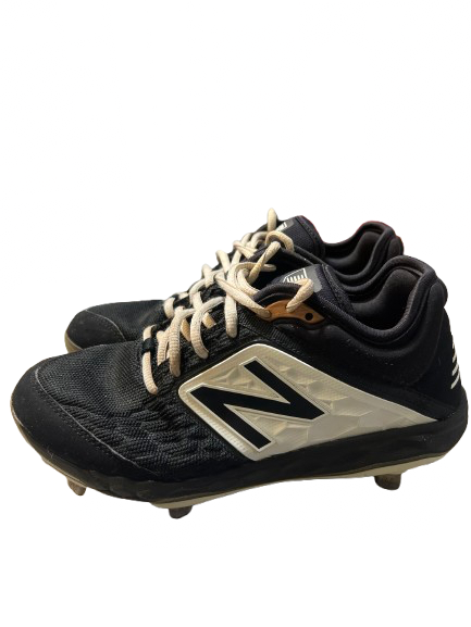 Vist Large View of Product Image Which is Used New Balance FRESHFOAM METAL CLEAT SZ 6.0 BB/SB Cleats Black Senior 6