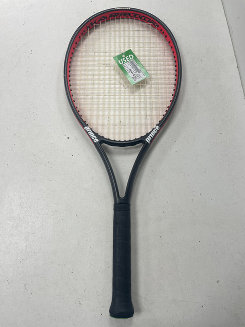 Vist Large View of Product Image Which is Used Prince WARRIOR 107 Adult Tennis Racquet Black 4 1/4"
