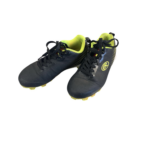 Vist Large View of Product Image Which is Used Rawlings BB CLEATS BB/SB Cleats Black Junior 01