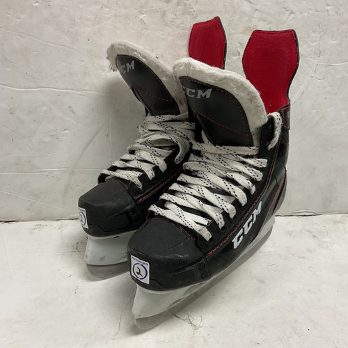 Vist Large View of Product Image Which is Used CCM JETSPEED FT455 Junior Hockey Skate White/Black/Red Junior 02
