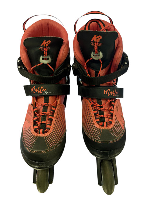 Vist Large View of Product Image Which is Used K2 MARLEE Junior Rec Fitness Skates Black Adjustable