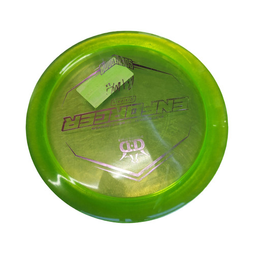 Vist Large View of Product Image Which is Used Dynamic Discs ENFORCER SOCKIBOMB DRIVER Disc Golf Driver Neon Green