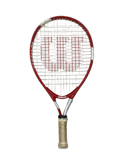 Vist Large View of Product Image Which is Used Wilson US OPEN 19 Junior Tennis Racquet Red 19"