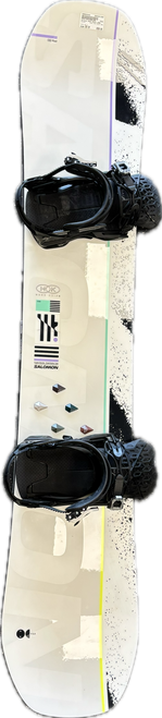 Vist Large View of Product Image Which is Used Salomon HUCK KNIFE 159W Mens Board/Bindings White 159 cm