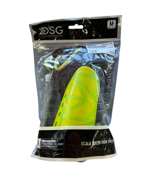 Vist Large View of Product Image Which is Used Soccer Shin Guards Junior Yellow MD