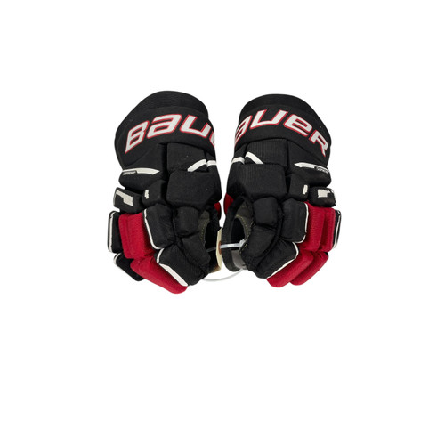 Vist Large View of Product Image Which is Used Bauer SUPREME M3 Intermediate Gloves Black And Red 11"