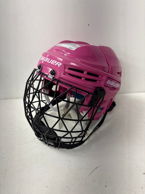 Vist Large View of Product Image Which is Used Bauer PRODIGY RINGETTE CAGE Helmet Cage Combo Pink XS