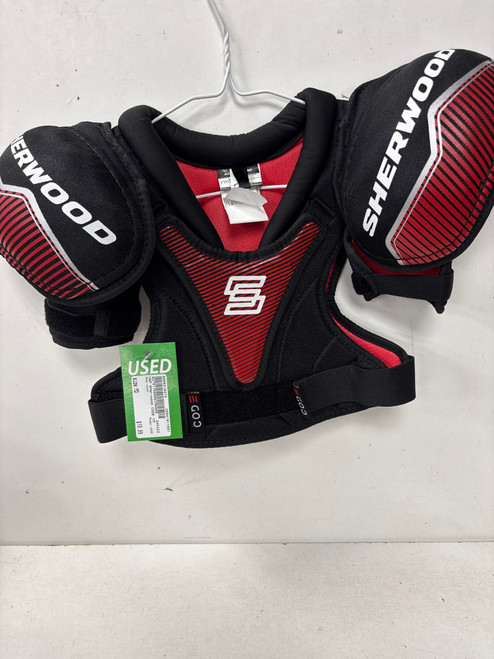 Vist Large View of Product Image Which is Used Sher-wood CODE Youth Shoulder Pads MD