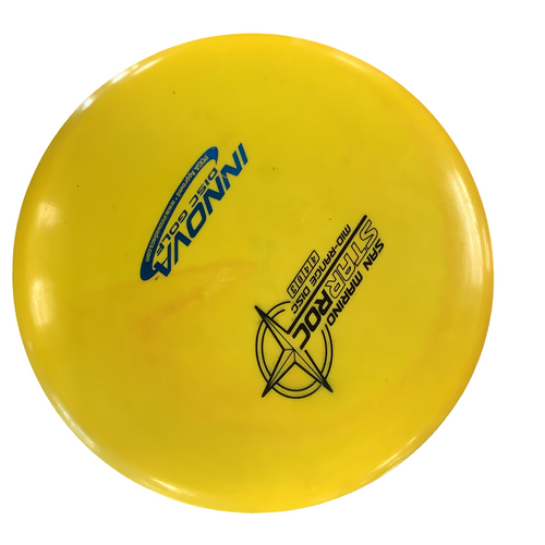 Vist Large View of Product Image Which is Used Innova STAR SHARK Disc Golf Mid Range Yellow