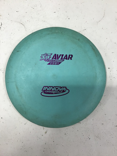 Vist Large View of Product Image Which is Used Innova XT AVIAR Disc Golf Putter Sky Blue 172g