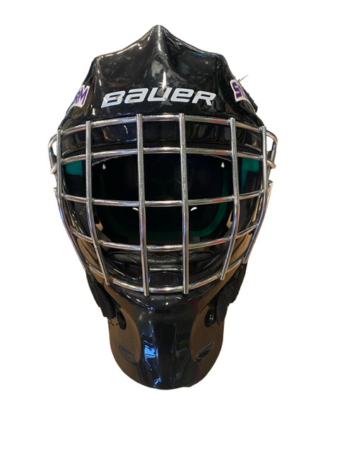 Vist Large View of Product Image Which is Used Bauer NME3 Youth Goalie Helmet/Mask Black SM