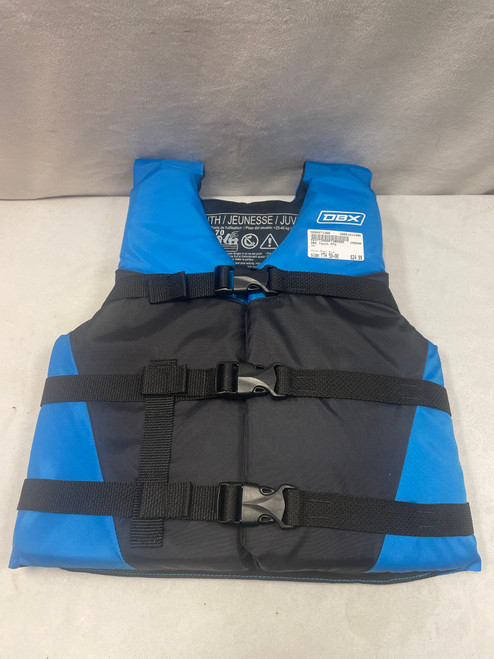 Vist Large View of Product Image Which is Used DBX Youth PFD Royal Blue Youth 50-90