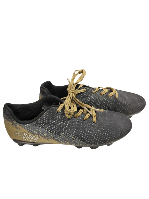 Vist Large View of Product Image Which is Used DSG SPEED VIPER Soccer Cleats Black And Gold Junior 02.5