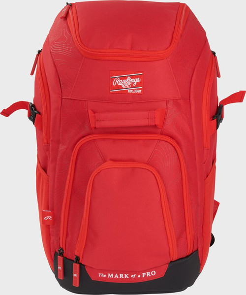 Vist Large View of Product Image Which is New Rawlings FRANCHISE 2 PLAYERS RED BB/SB Player Backpack None