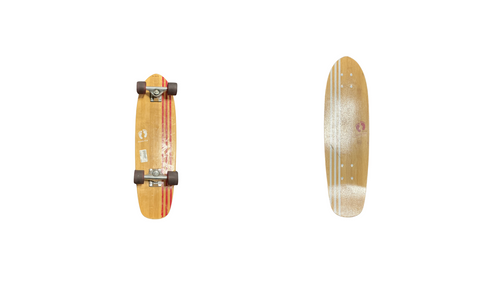 Vist Large View of Product Image Which is Used HANG TEN Complete Skateboard Natural Regular