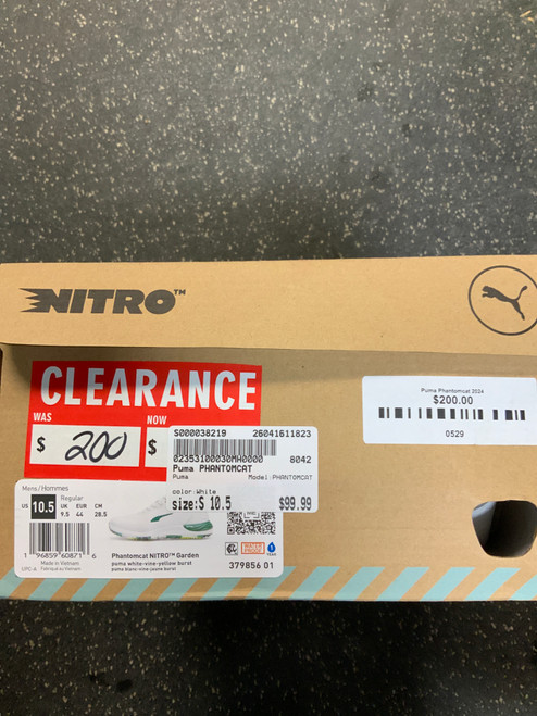 Vist Large View of Product Image Which is Used Puma PHANTOMCAT Mens Golf Shoes White Senior 10.5