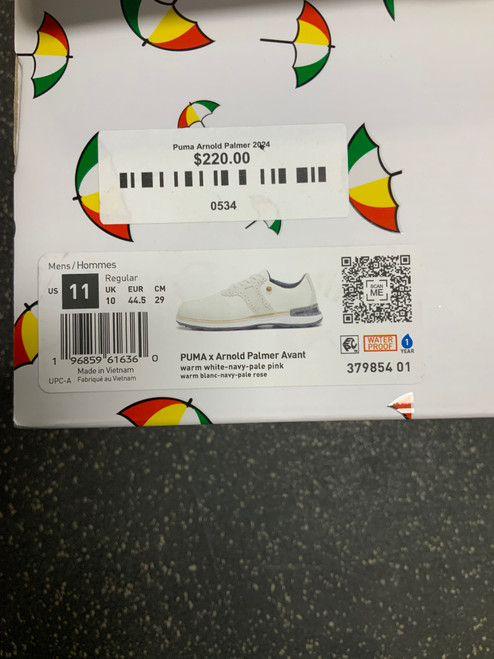 Vist Large View of Product Image Which is Used Puma ARNOLD PALMER AVANT Mens Golf Shoes White Senior 11