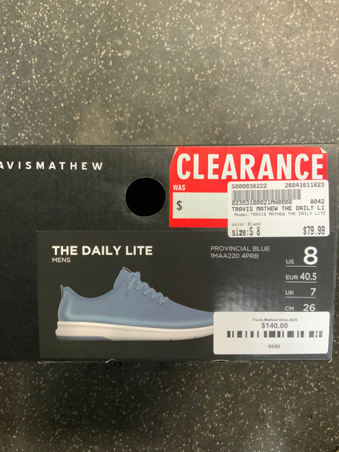 Vist Large View of Product Image Which is Used TRAVIS MATHEW THE DAILY LITE Mens Golf Shoes Black Senior 8