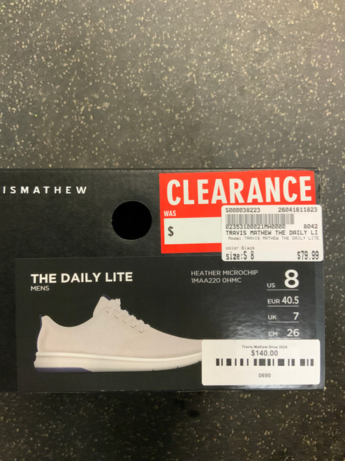 Vist Large View of Product Image Which is Used TRAVIS MATHEW THE DAILY LITE Mens Golf Shoes Black Senior 8