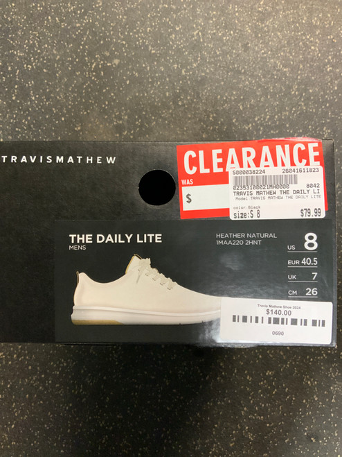 Vist Large View of Product Image Which is Used TRAVIS MATHEW THE DAILY LITE Mens Golf Shoes Black Senior 8