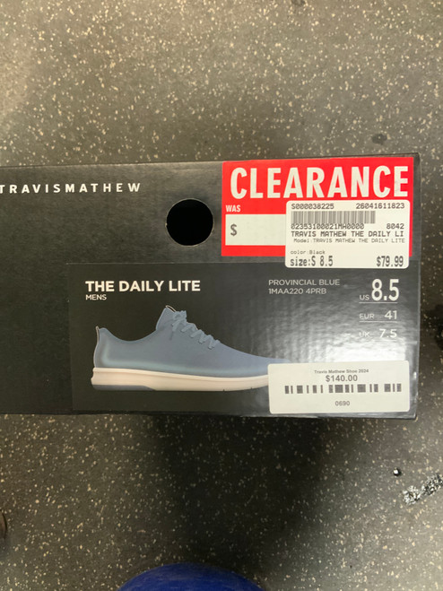 Vist Large View of Product Image Which is Used TRAVIS MATHEW THE DAILY LITE Mens Golf Shoes Black Senior 8.5
