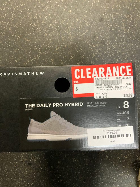 Vist Large View of Product Image Which is Used TRAVIS MATHEW THE DAILY LITE PRO Mens Golf Shoes White Senior 8