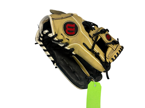 Vist Large View of Product Image Which is Used Wilson A450 BB/SB Glove RH Throw Tan 11 1/2"