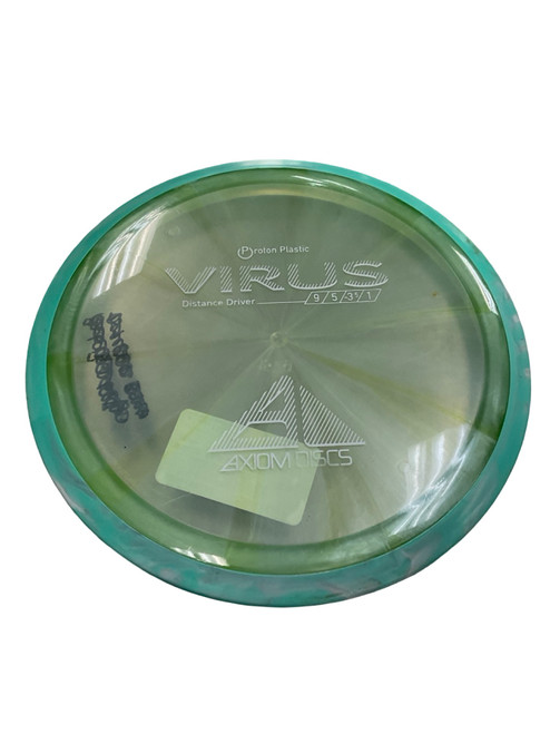 Vist Large View of Product Image Which is Used Axiom PROTON VIRUS Disc Golf Driver Carolina Blue 158g