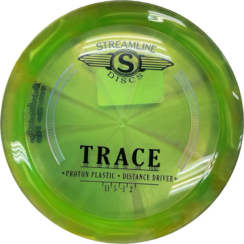 Vist Large View of Product Image Which is Used Streamline PROTON TRACE Disc Golf Driver Green 170g
