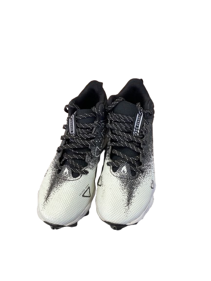 Vist Large View of Product Image Which is Used Under Armour Jr FB Cleats Black And White Junior 03.5