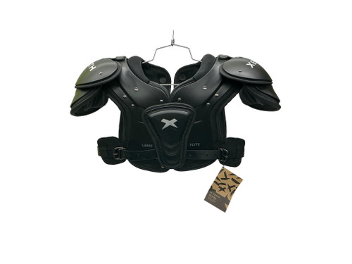 Vist Large View of Product Image Which is Used Xenith FLYTE FB Shoulder Pads Black LG