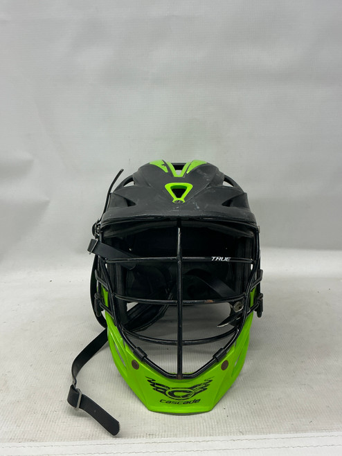 Vist Large View of Product Image Which is Used Cascade CASCADE R Lacrosse Helmet Black And Neon Green One Size