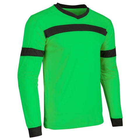 Vist Large View of Product Image Which is New Champro Youth M Keeper Soccer Goalie Jersey-Neon Green/Black