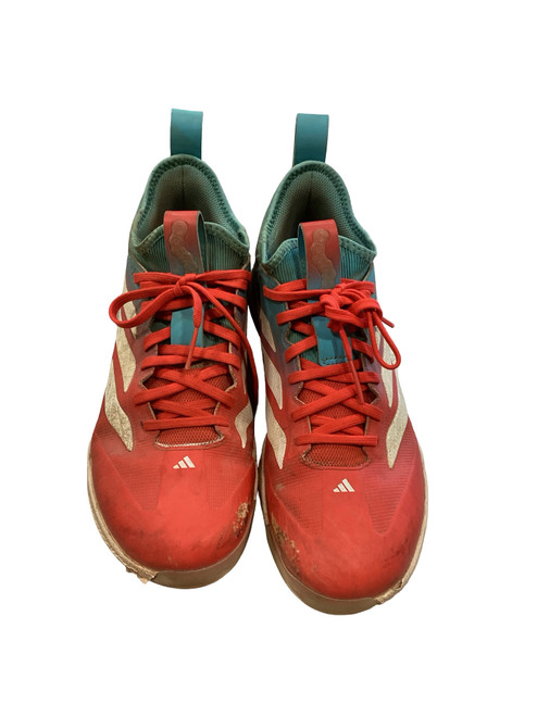 Vist Large View of Product Image Which is Used Adidas ADIDAS ADIZERO BB/SB Cleats Red Youth 08.0