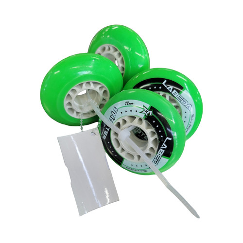 Vist Large View of Product Image Which is Used LABEDA SHOOTER WHEELS 72MM Street Hockey Accessories Neon Green Senior