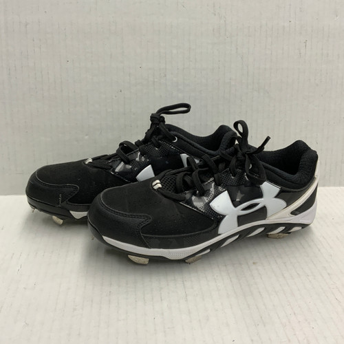 Vist Large View of Product Image Which is Used Under Armour SPINE BB/SB Cleats Black Senior 8.5