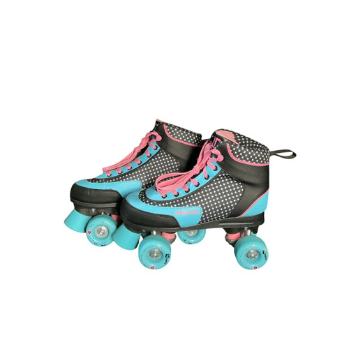 Vist Large View of Product Image Which is Used RollerDerby WMS SZ 8 ROLLER DERBY ROLLER STAR 750 Senior Roller Quad Skates Black Senior 8