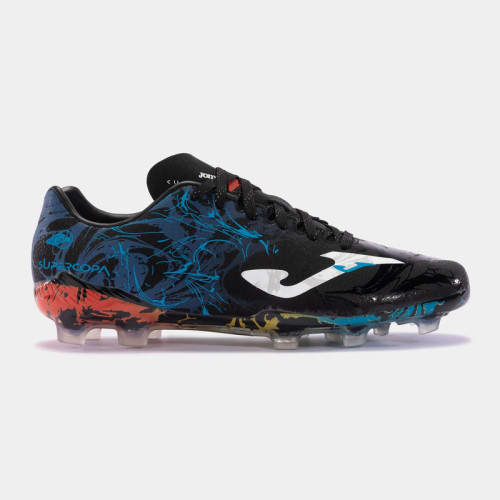 Vist Large View of Product Image Which is Joma Supercopa Firm Ground Soccer Cleats Black/Blue #SUPS2441FG