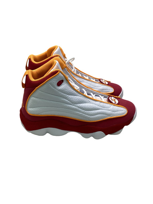Vist Large View of Product Image Which is Used Jordan Basketball Shoes M White And Maroon Senior 8