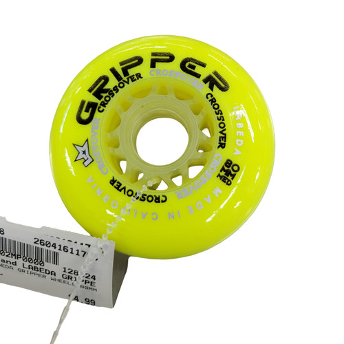 Vist Large View of Product Image Which is Used LABEDA GRIPPER WHEELS 80MM Street Hockey Accessories Yellow Senior