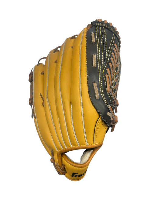 Vist Large View of Product Image Which is Used Franklin FIELD MASTER BB/SB Glove RH Throw Gold 13"