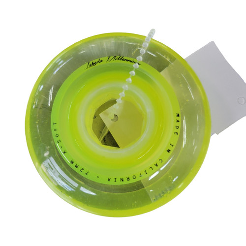 Vist Large View of Product Image Which is Used LABEDA MILLENNIUM WHEELS 72MM Street Hockey Accessories Lime Green Senior