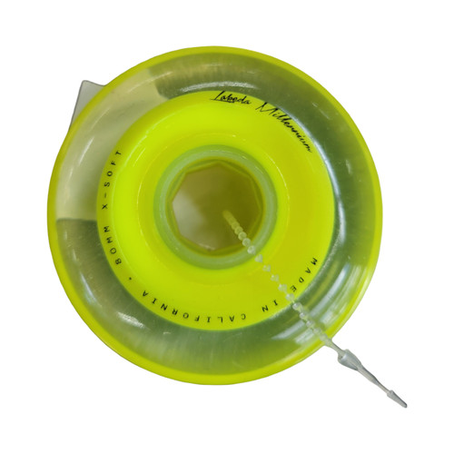 Vist Large View of Product Image Which is Used LABEDA MILLENNIUM WHEELS 80MM Street Hockey Accessories Yellow Senior